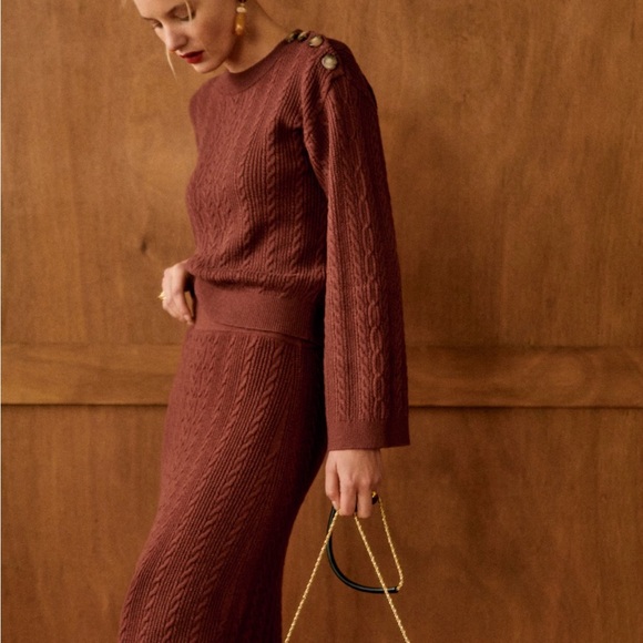 Sezane Dresses & Skirts - NWT Sezane Marilou  Skirt  Size S Caramel sold out